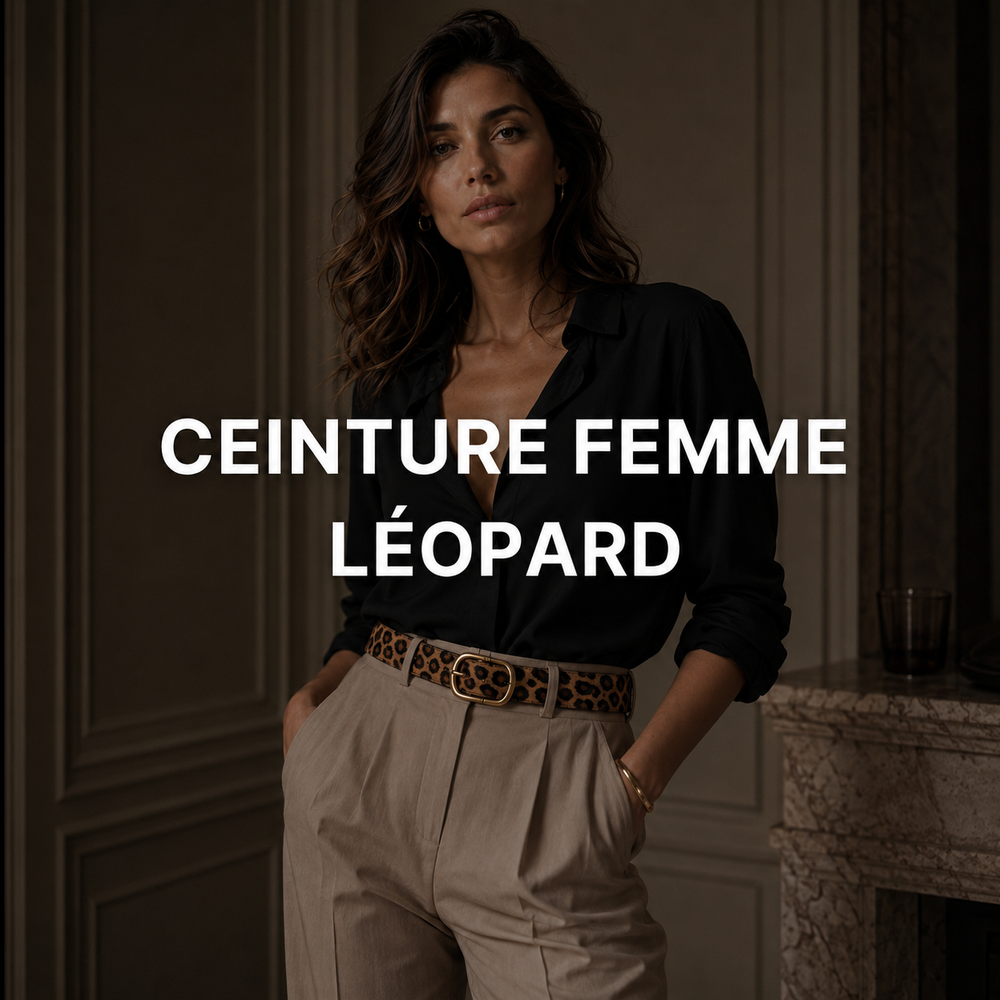 Ceinture léopard femme