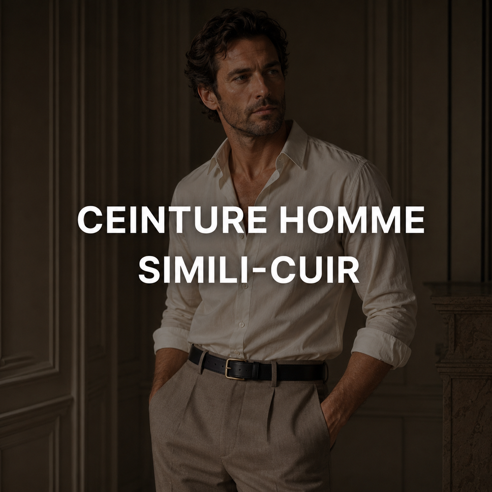 Ceinture simili-cuir homme