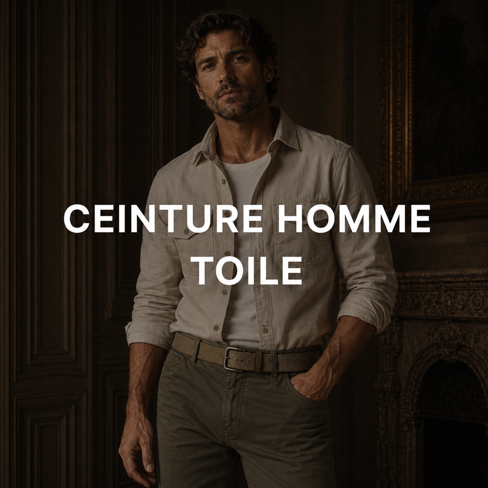 Ceinture toile homme
