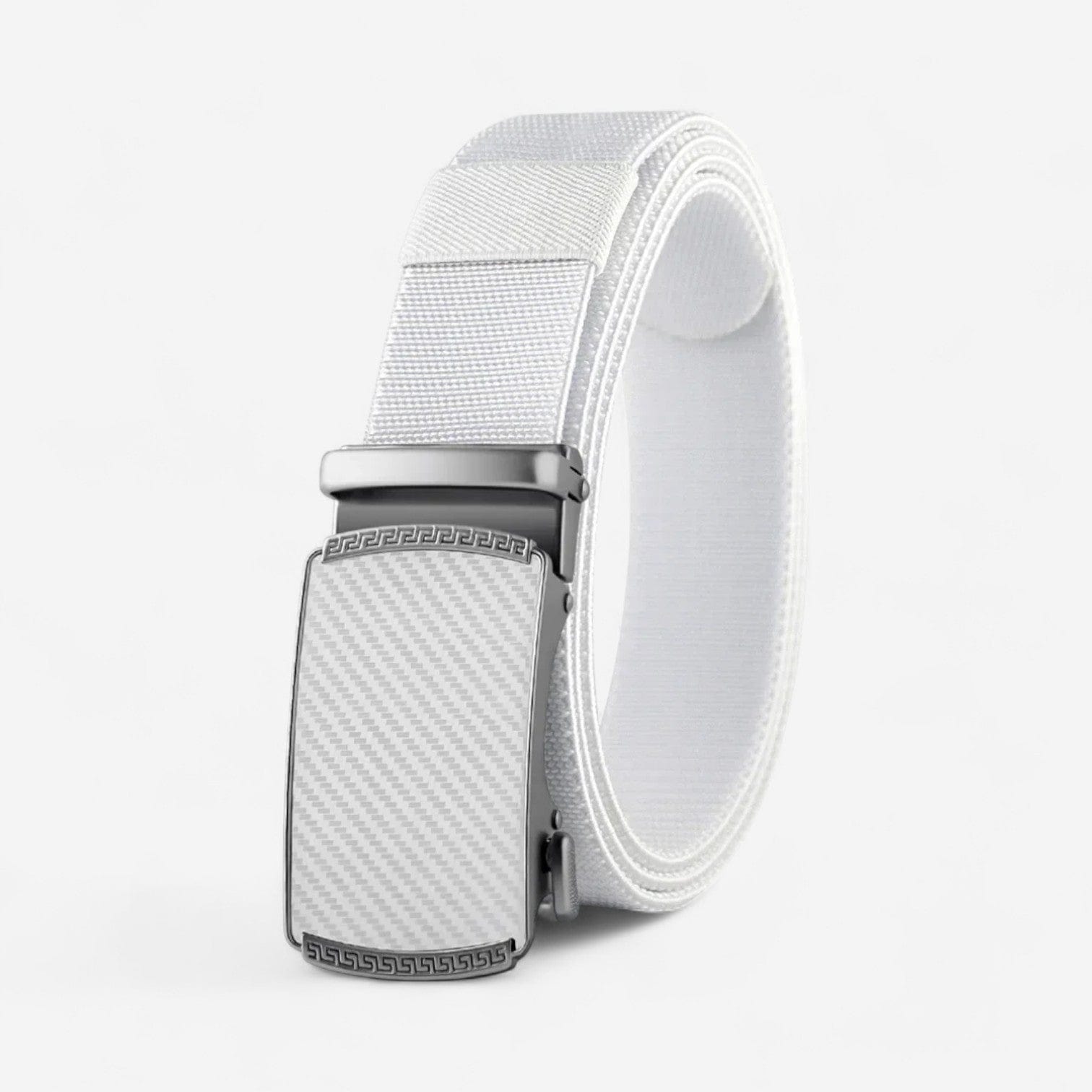 Ceinture automatique pour homme en toile avec finition carbone