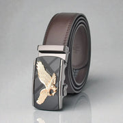 Ceinture en cuir homme avec aigle en relief