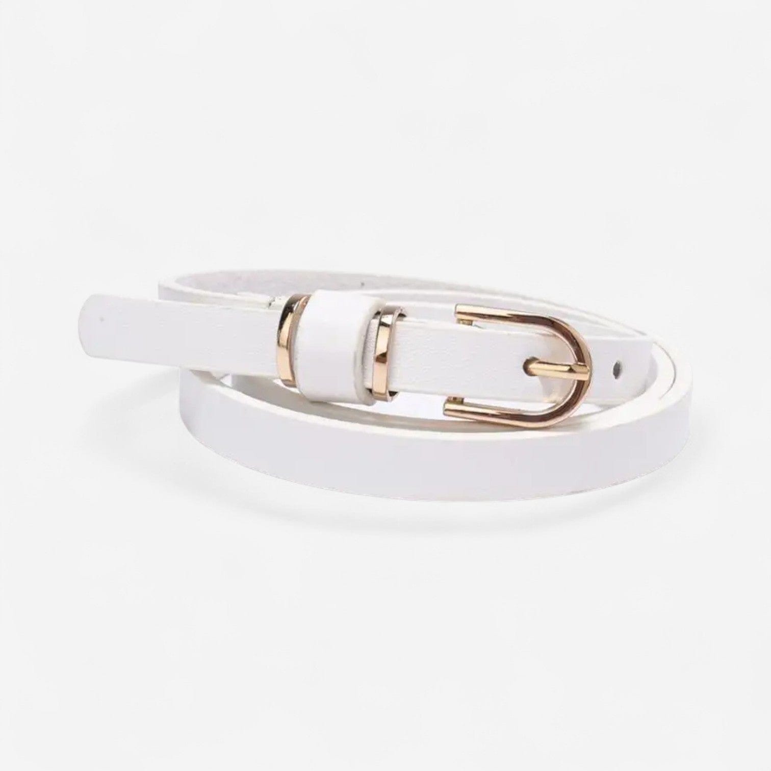 Ceinture fine en cuir femme pour robes et jupes