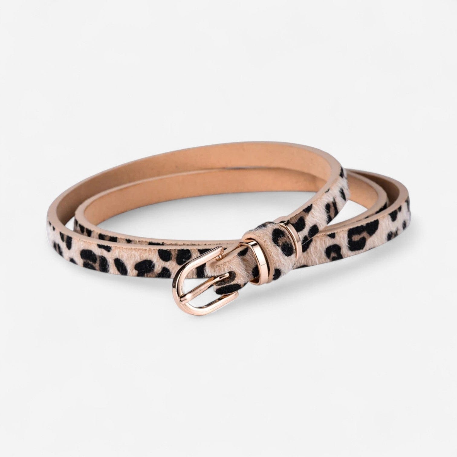 Ceinture fine en cuir femme pour robes et jupes