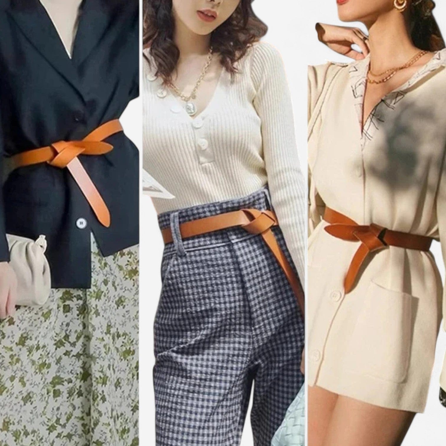 Ceinture pour femme en cuir
