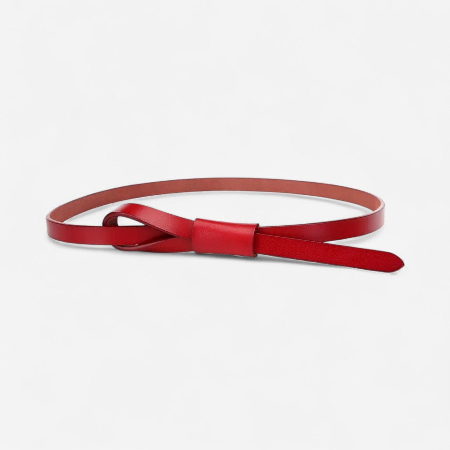 Ceinture fine en cuir femme à nouer pour robe, jupe ou chemise