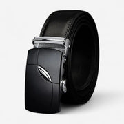 Ceinture automatique en cuir noir pour homme ajustement précis