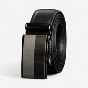 Ceinture pour homme en cuir automatique avec finition satinée