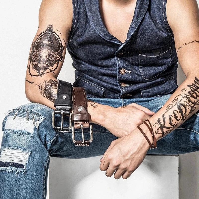 Ceinture pour homme en cuir