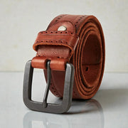 Ceinture pour homme en cuir style casual avec texture