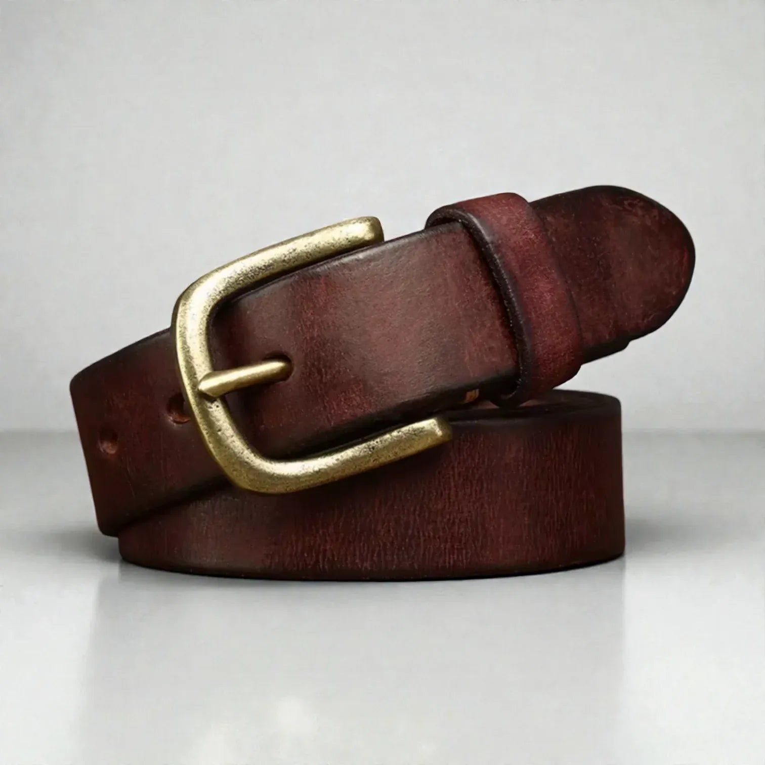 Ceinture pour homme en cuir authentique au style rétro