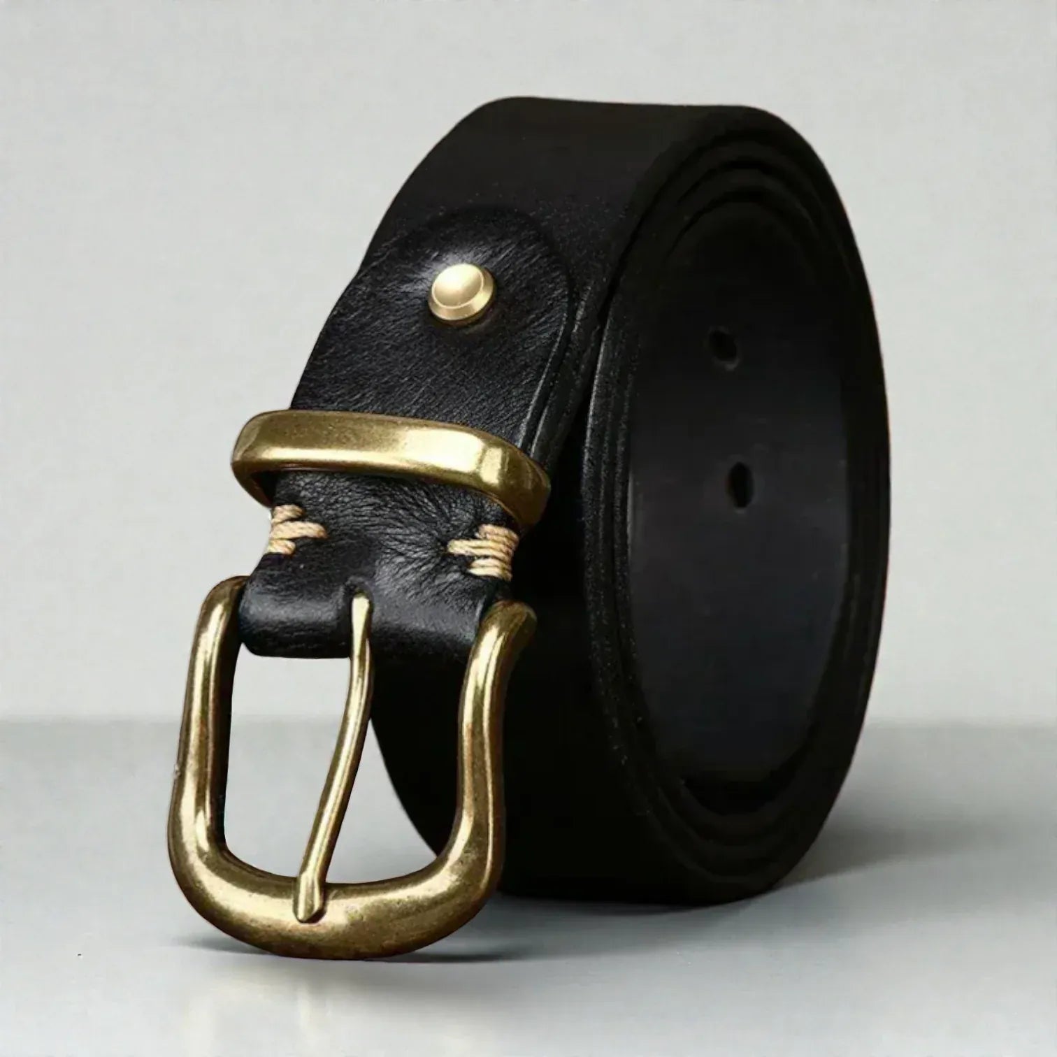 Ceinture cuir pleine fleur homme au look authentique