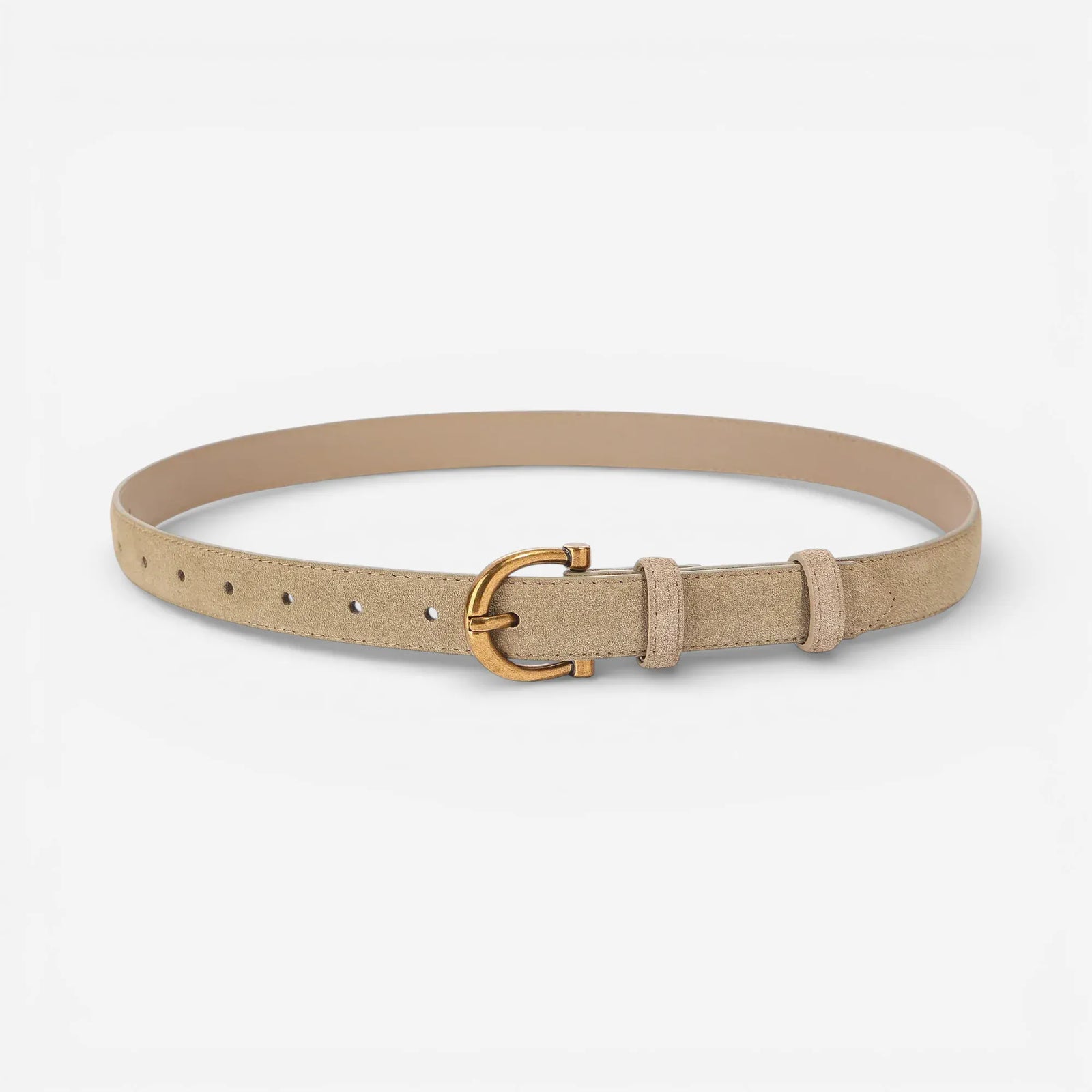 Ceinture pour femme boucle ardillon cuir suédé