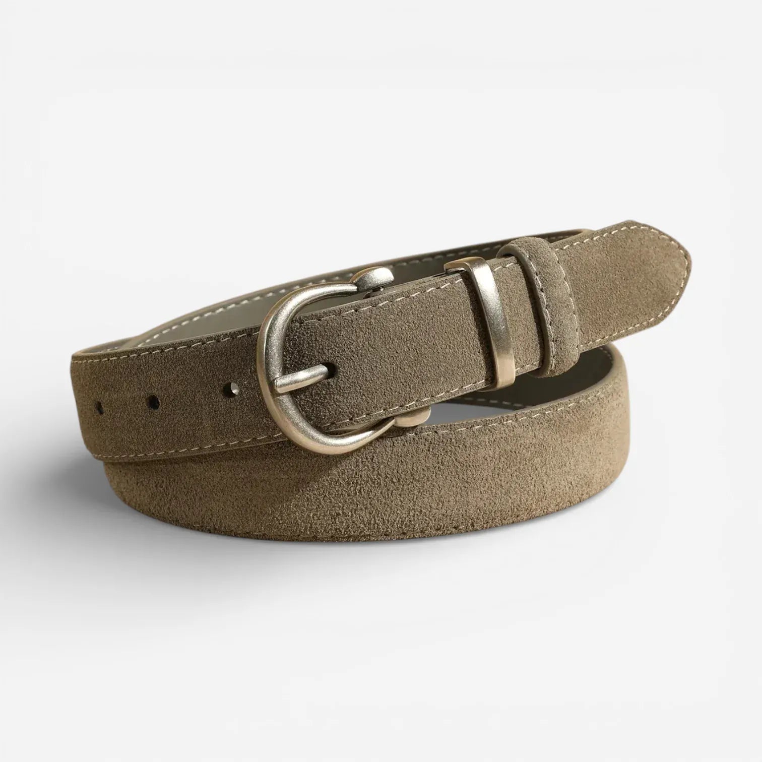 Ceinture en cuir suédé femme look moderne