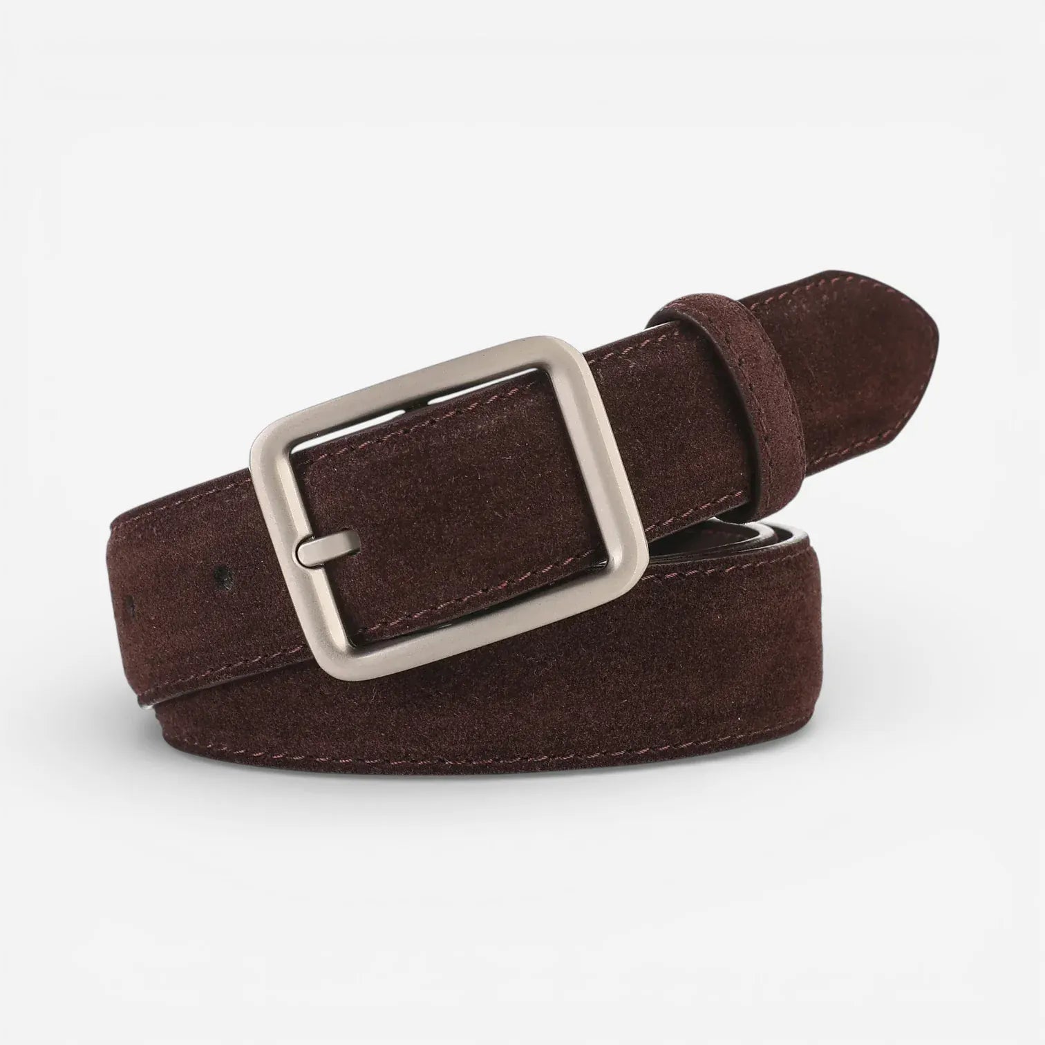 Ceinture en cuir suédé pour femme avec texture veloutée