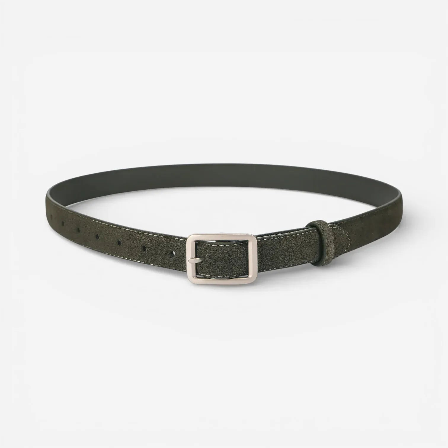 Ceinture en cuir suédé pour femme avec texture veloutée
