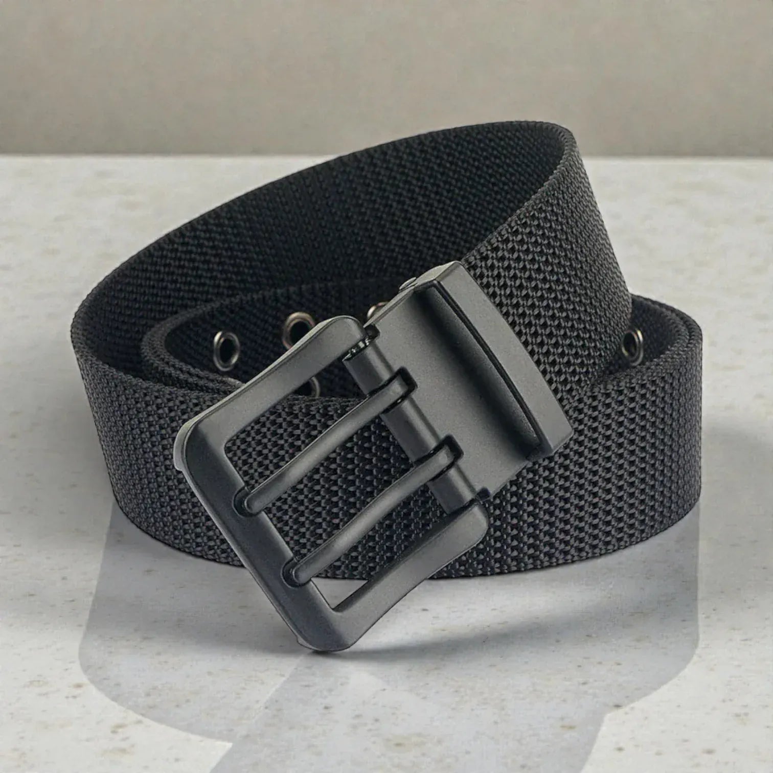 Ceinture pour homme toile robuste avec double ardillon