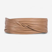 Ceinture large femme en simili cuir vegan chic