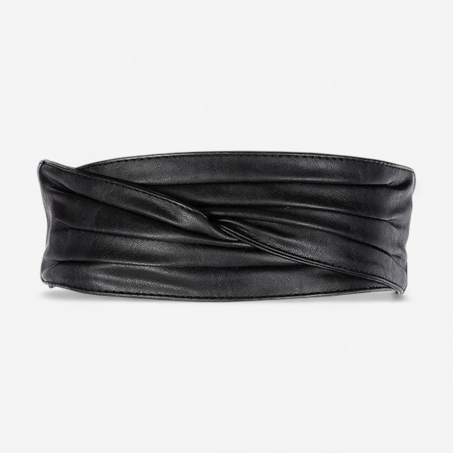 Ceinture large femme en simili cuir vegan chic