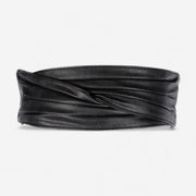 Ceinture large femme en simili cuir vegan chic