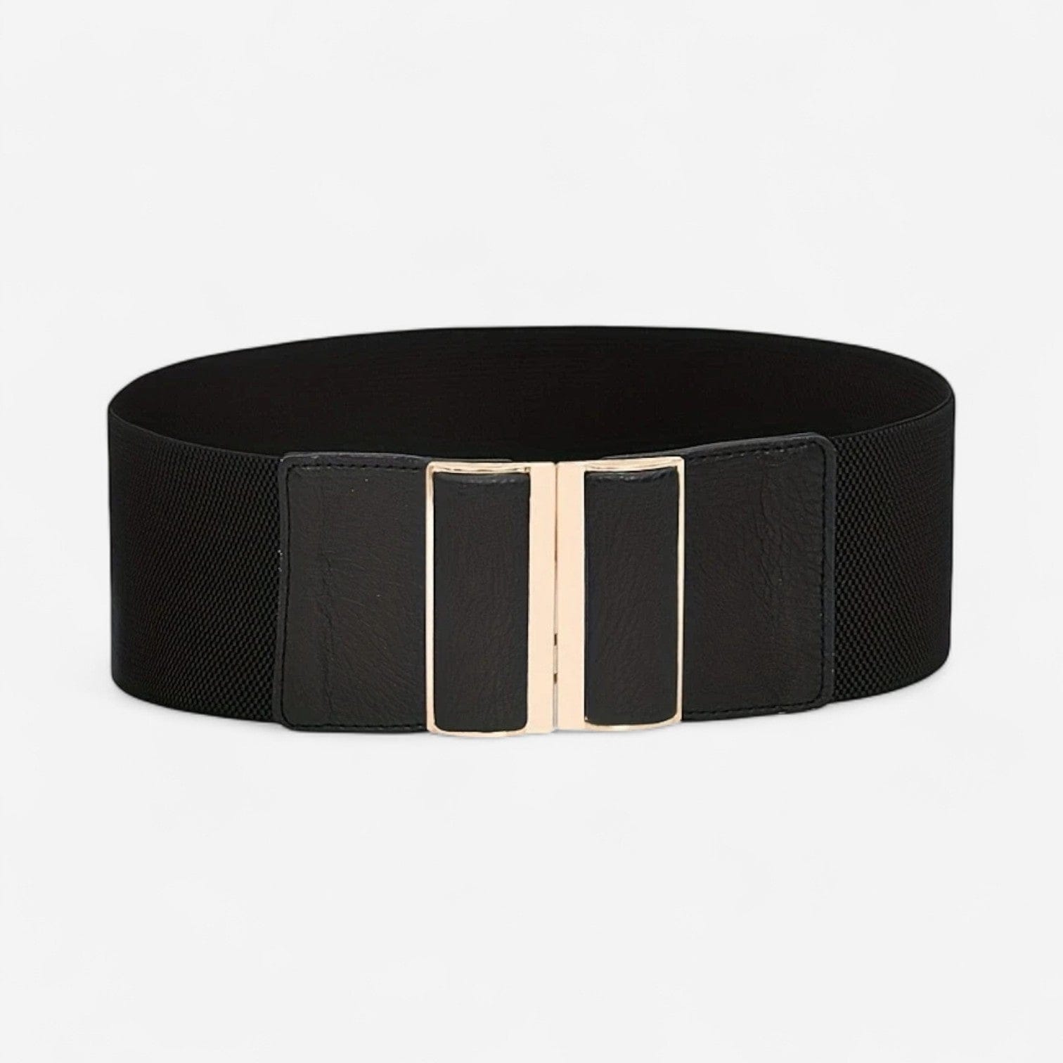 Ceinture large femme extensible avec fermoir doré