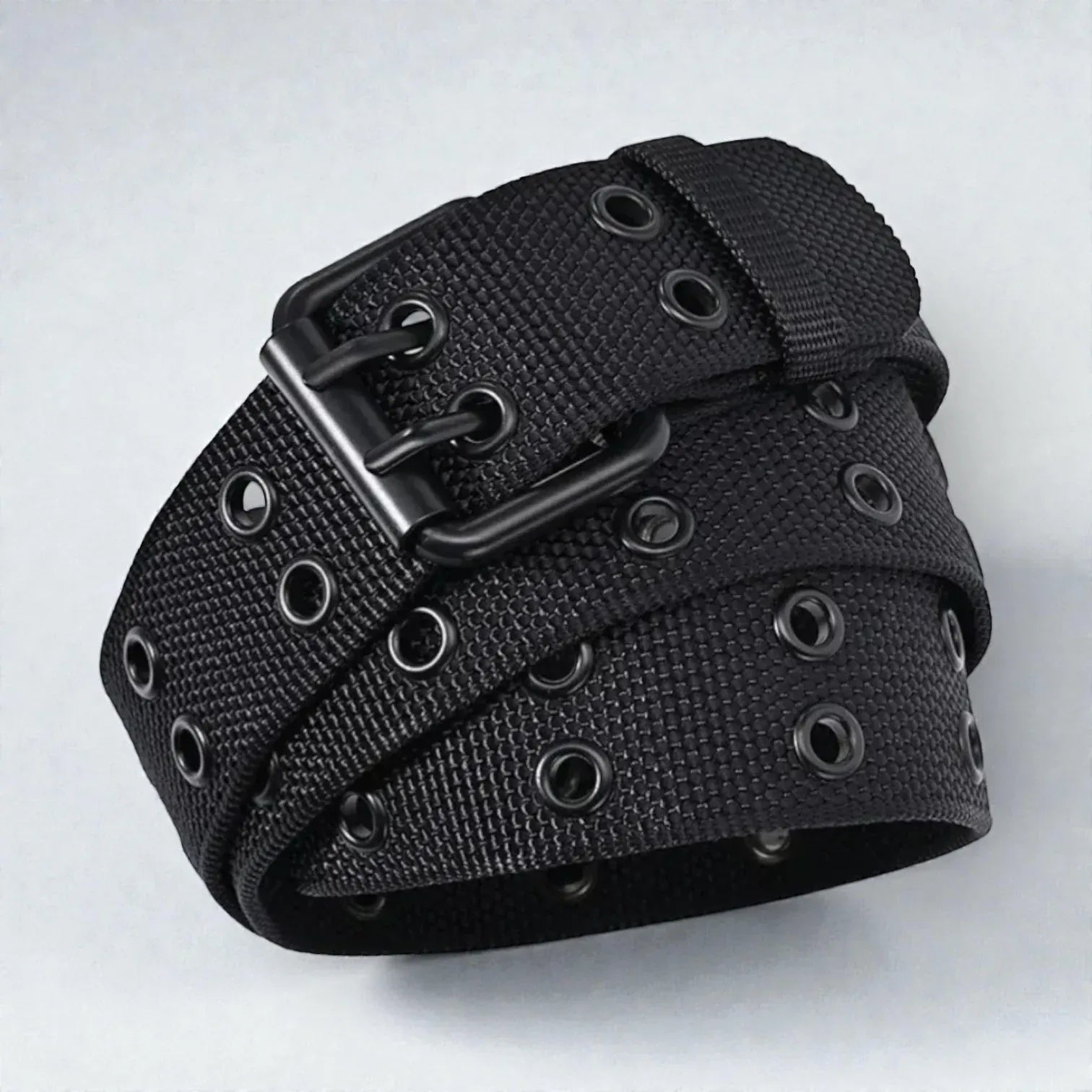 Ceinture militaire homme avec boucle double ardillon robuste