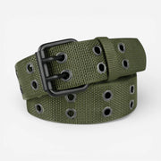 Ceinture militaire homme avec boucle double ardillon robuste