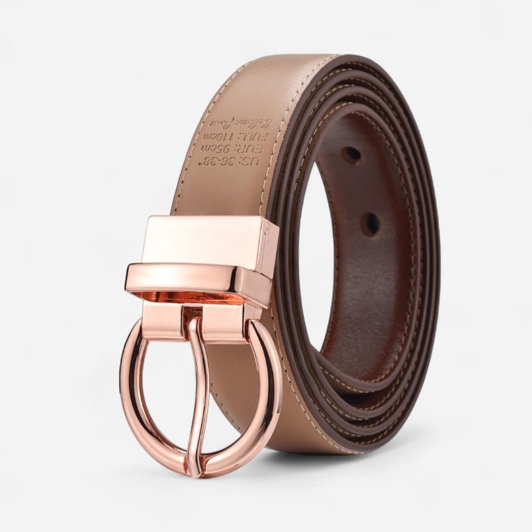 Ceinture réversible femme pour bureau ou soirée élégante
