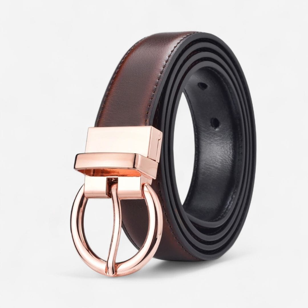 Ceinture réversible femme pour bureau ou soirée élégante