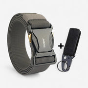 Ceinture tactique homme en matière résistante et boucle à dégagement