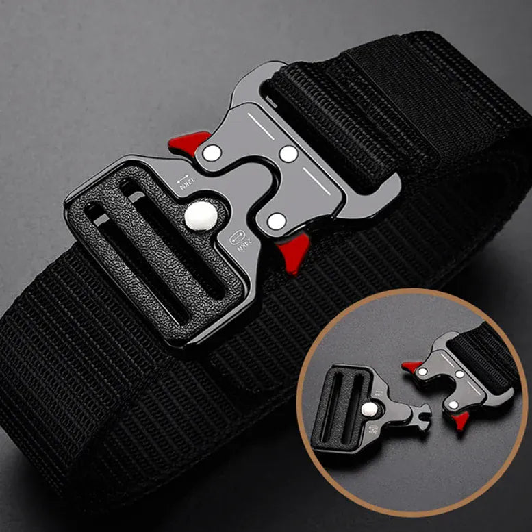 Ceinture tactique homme nylon léger boucle métallique hautement résistante