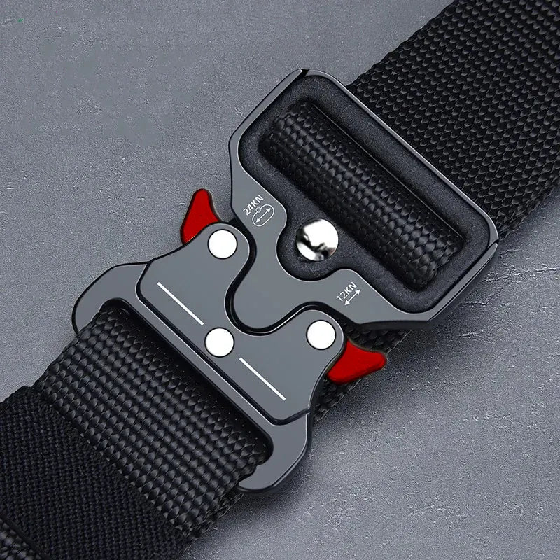 Ceinture tactique homme nylon léger boucle métallique hautement résistante
