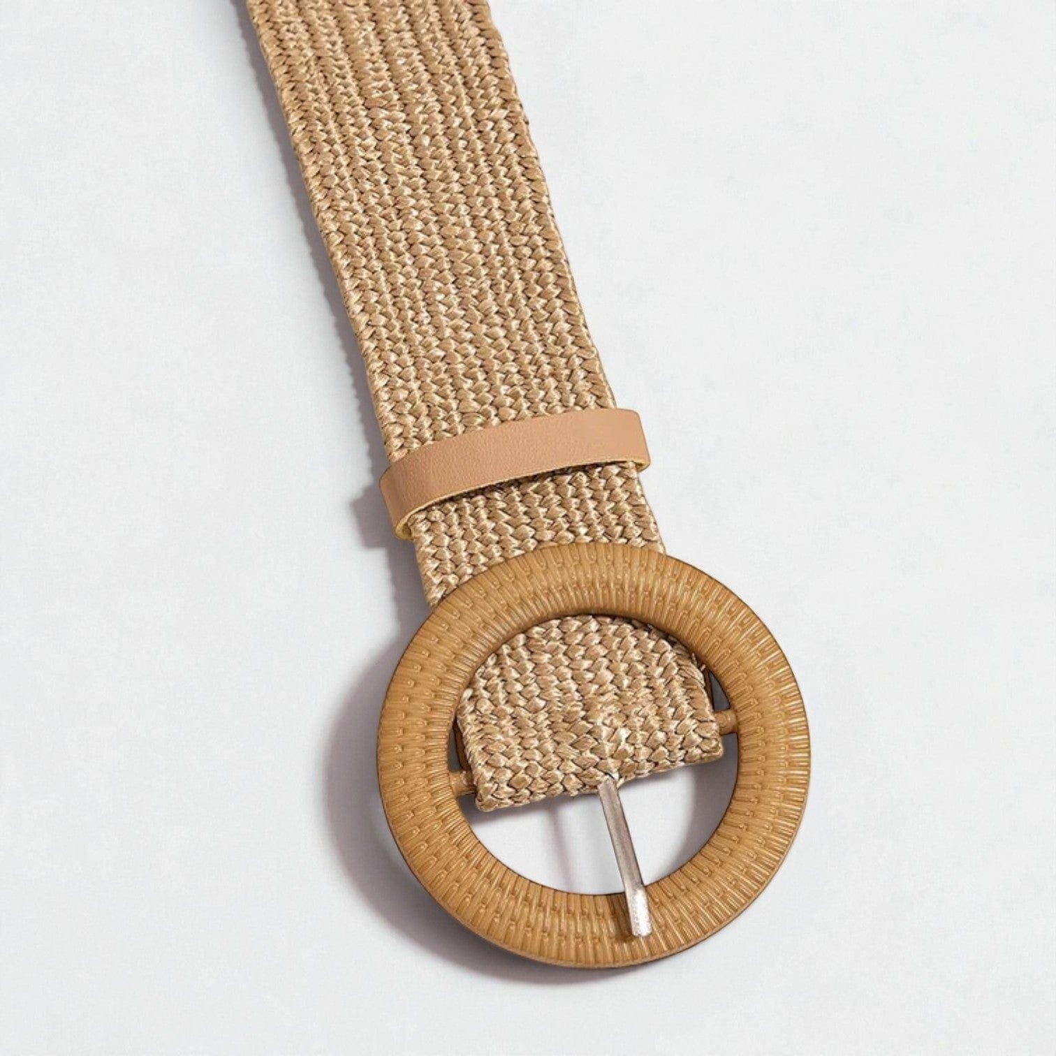 Ceinture tressée femme en fibres naturelles souples