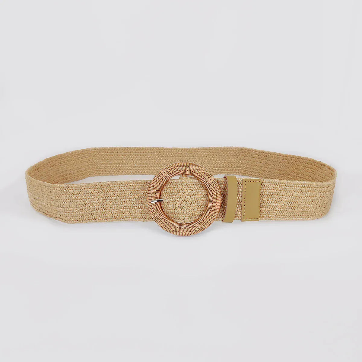 Ceinture tressée femme en fibres naturelles souples