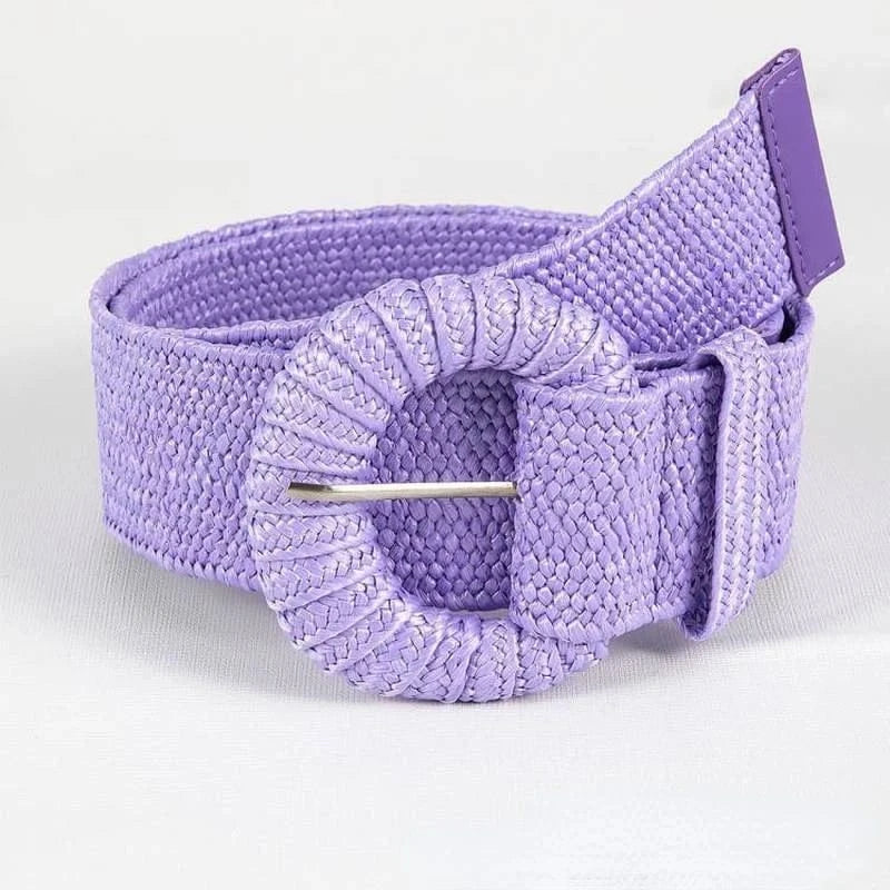 Ceinture tressée femme en fibre naturelle respirants