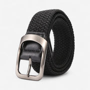 Ceinture tressée en canvas homme extensible et durable