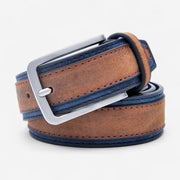 Ceinture unisexe avec finition bicolore et texture douce