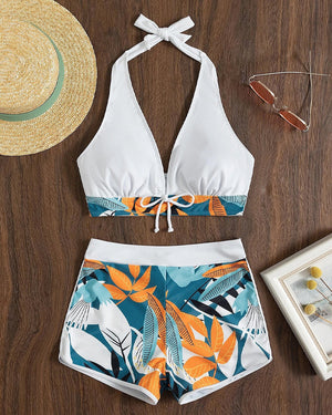 Bikini imprimé - Blanc