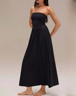 Robe bustier convertible cintrée - Noir