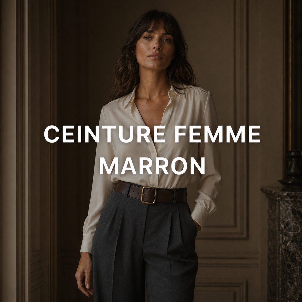 Ceinture marron femme