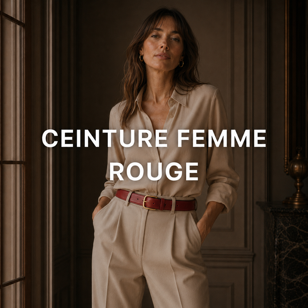 Ceinture rouge femme