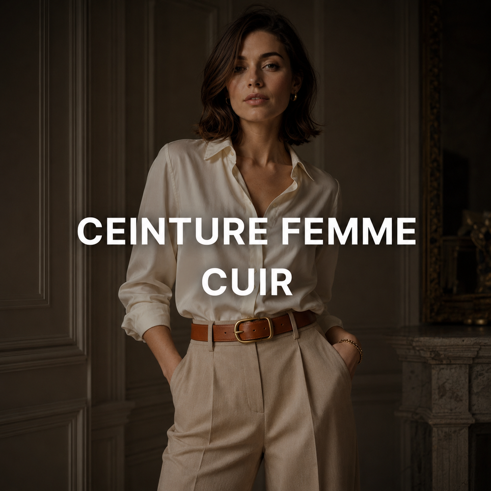 Ceinture cuir femme