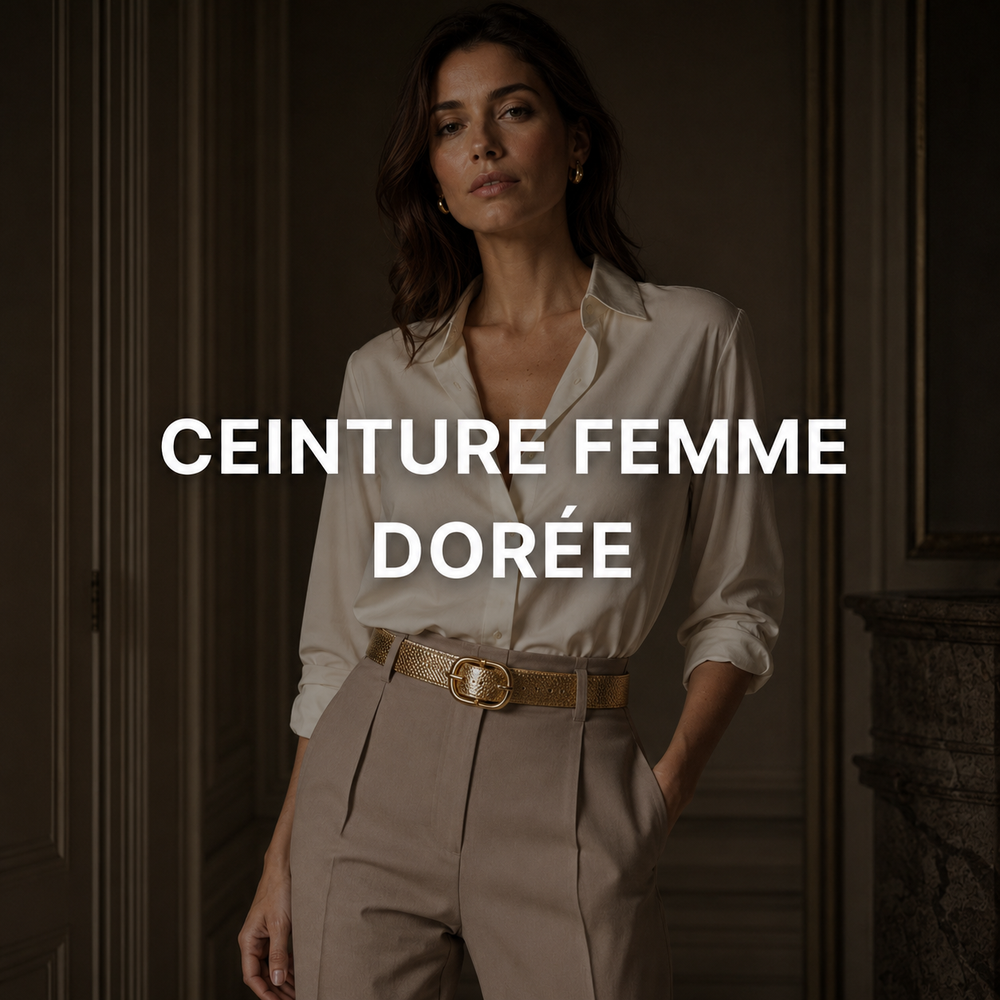 Ceinture dorée femme