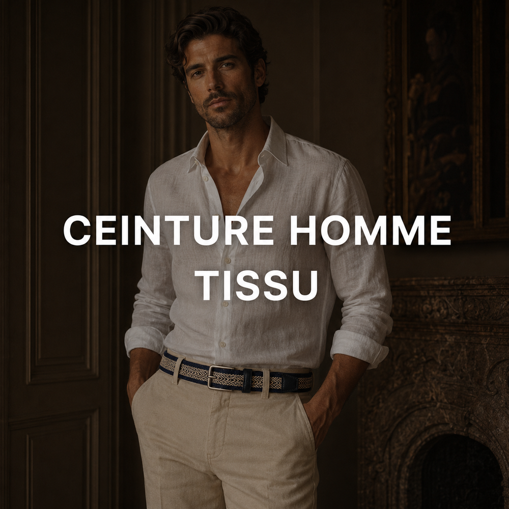 Ceinture tissu homme