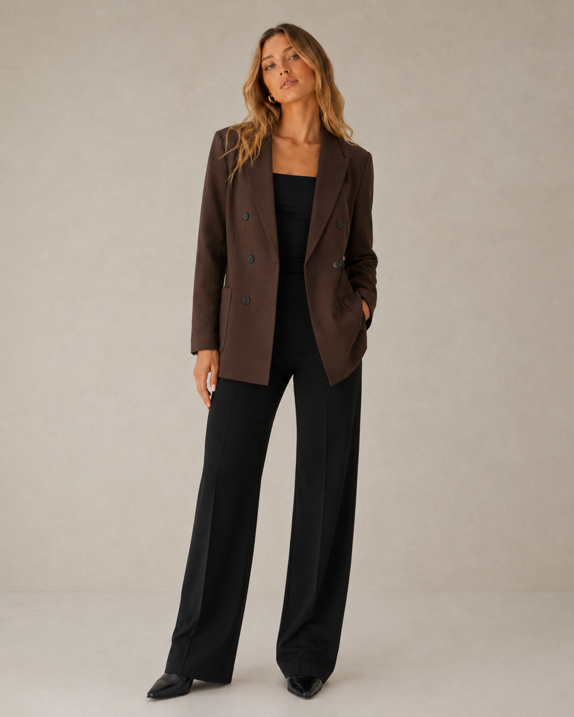 Blazer femme vintage ample