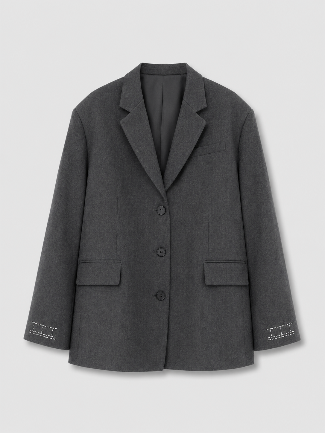 Blazer élégant à épaules larges