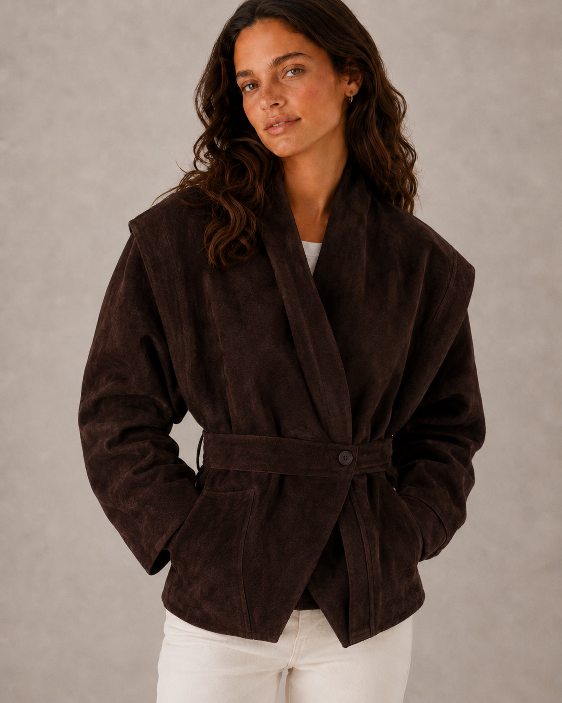 Veste femme cintrée à col à revers