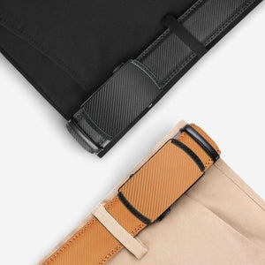 Ceinture automatique pour homme aspect grainé et ajustement millimétrique
