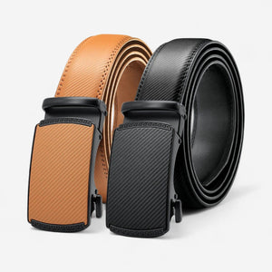 Ceinture automatique pour homme aspect grainé et ajustement millimétrique