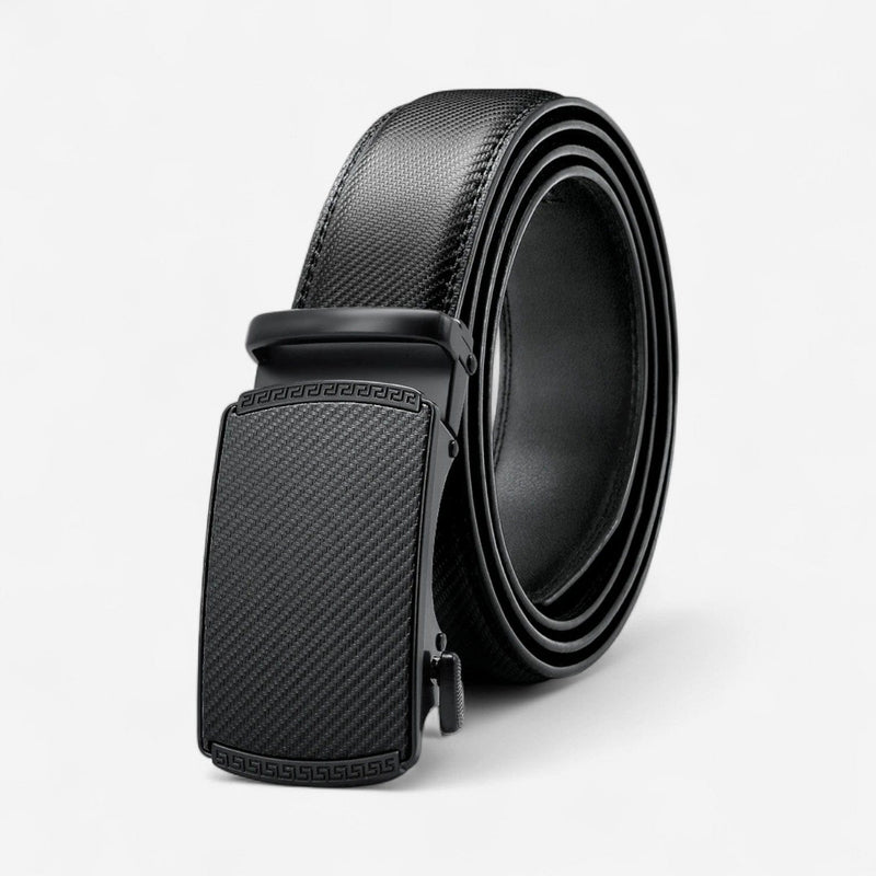 Ceinture automatique pour homme aspect grainé et ajustement millimétrique