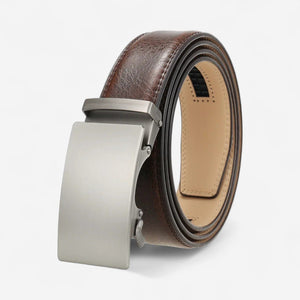 Ceinture automatique pour homme en cuir lisse style chic et élégant